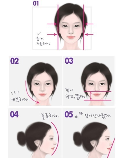 理想的脸形