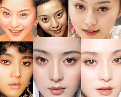 中国女星整容前后对比,先说一个李冰冰.